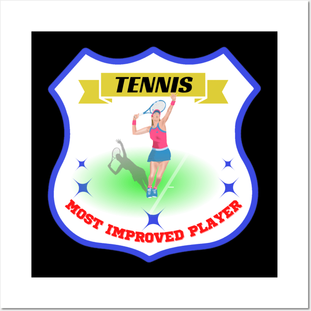 most improved player tennis Wall Art by Aspectartworks